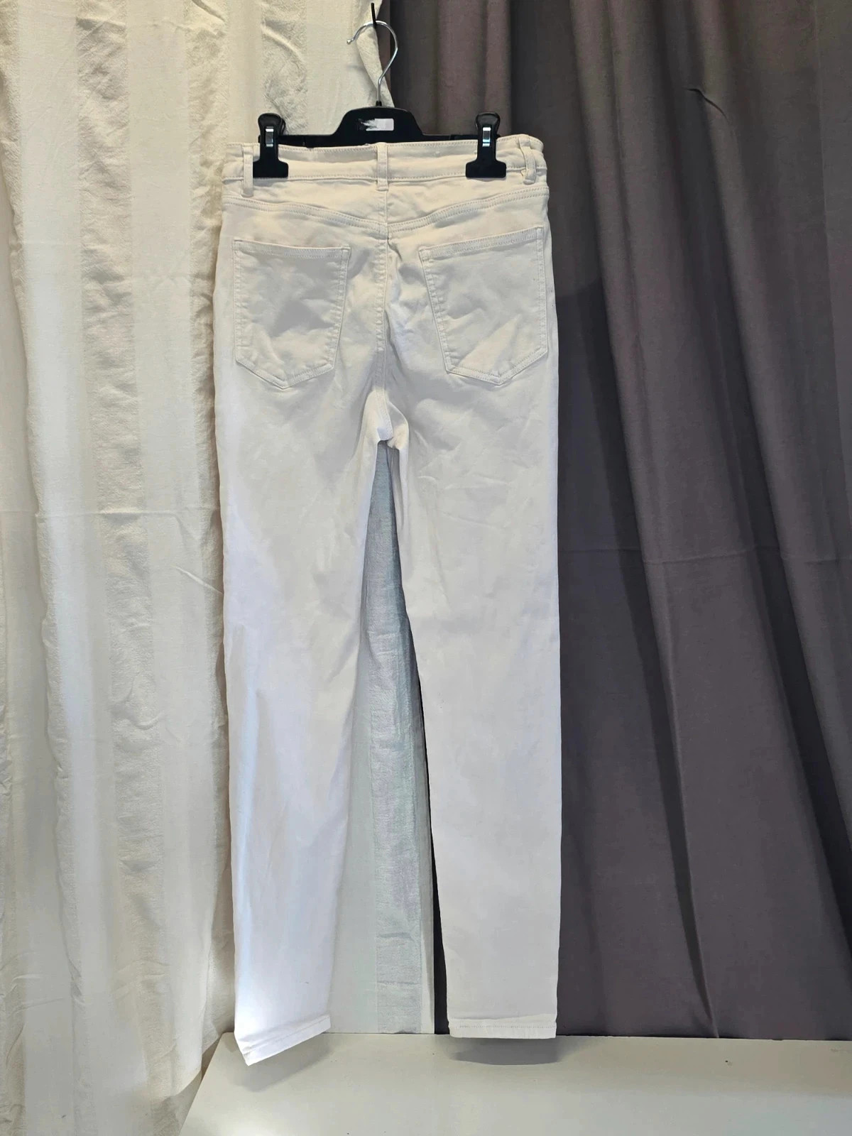 Jean blanc femme coupe droite – Camaïeu – taille XS / 34 / 6 3