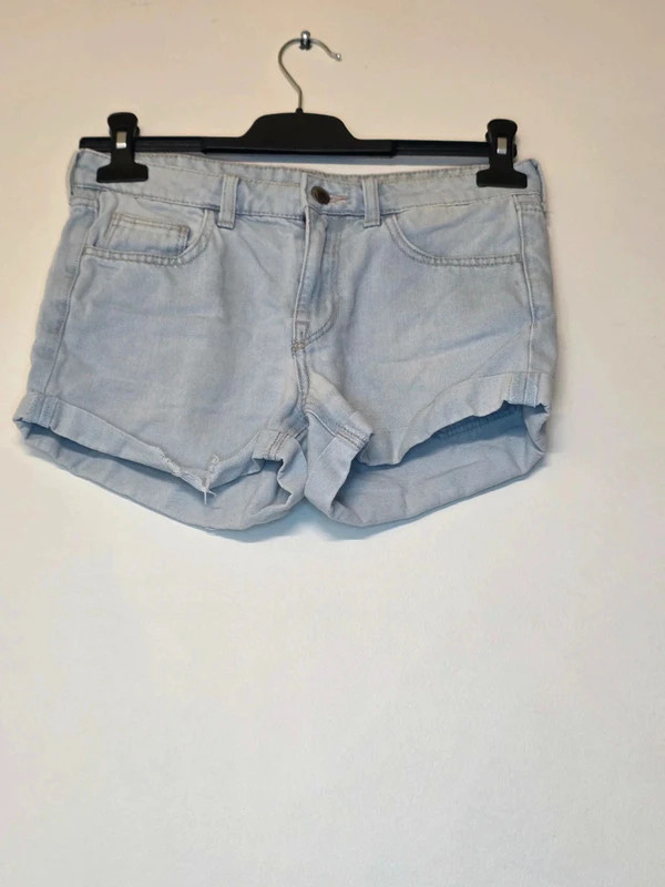 Short en jean clair – style casual été – Denim – taille XS / 34 / 6 4