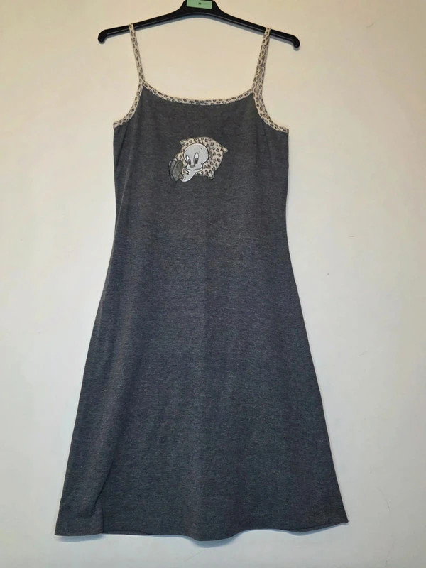 Chemise de nuit grise – Looney Tunes (Titi) – Looney Tunes – taille M / 38 / 10 4