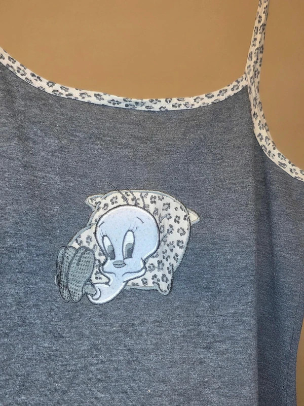 Chemise de nuit grise – Looney Tunes (Titi) – Looney Tunes – taille M / 38 / 10 5
