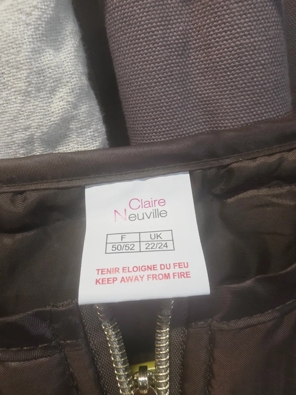 ✨ Veste matelassée Claire Neuville – Taille 50/52 – Claire neuville – taille 5XL 5