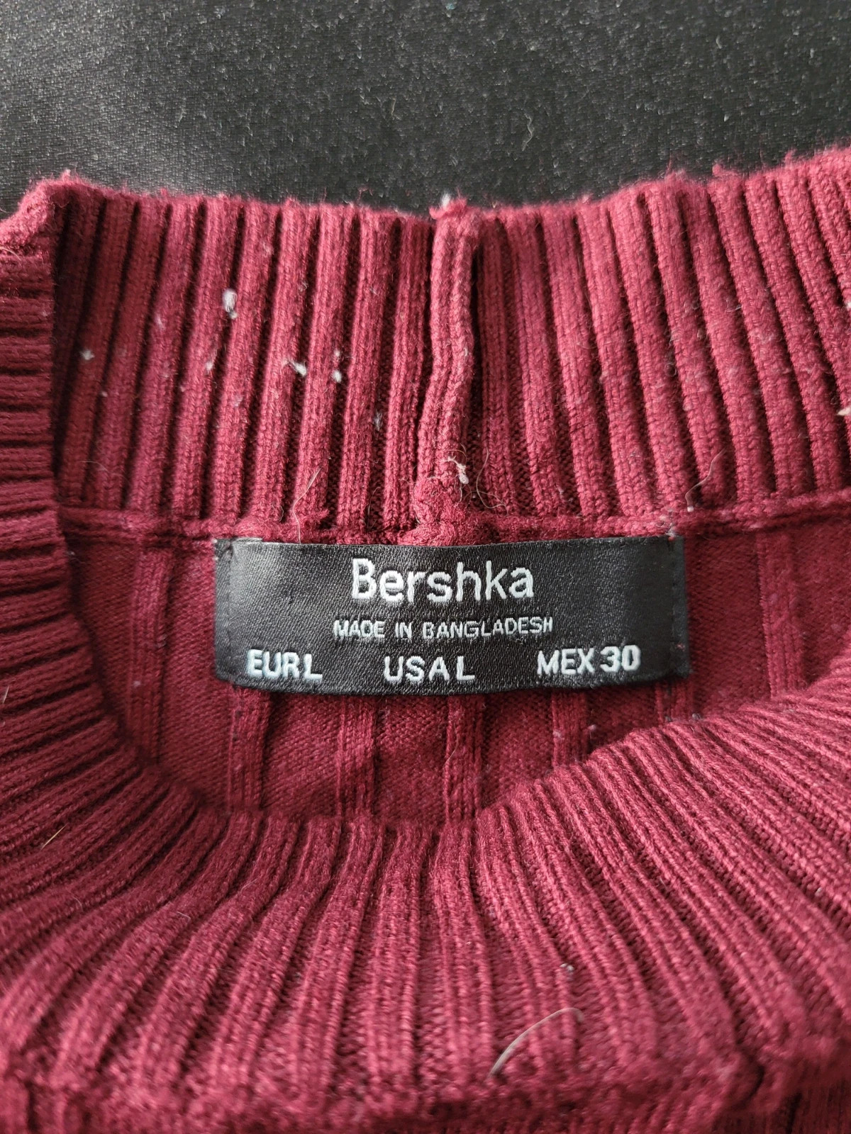 Gilet bordeaux Bershka – Bershka – taille L / 40 / 12 2