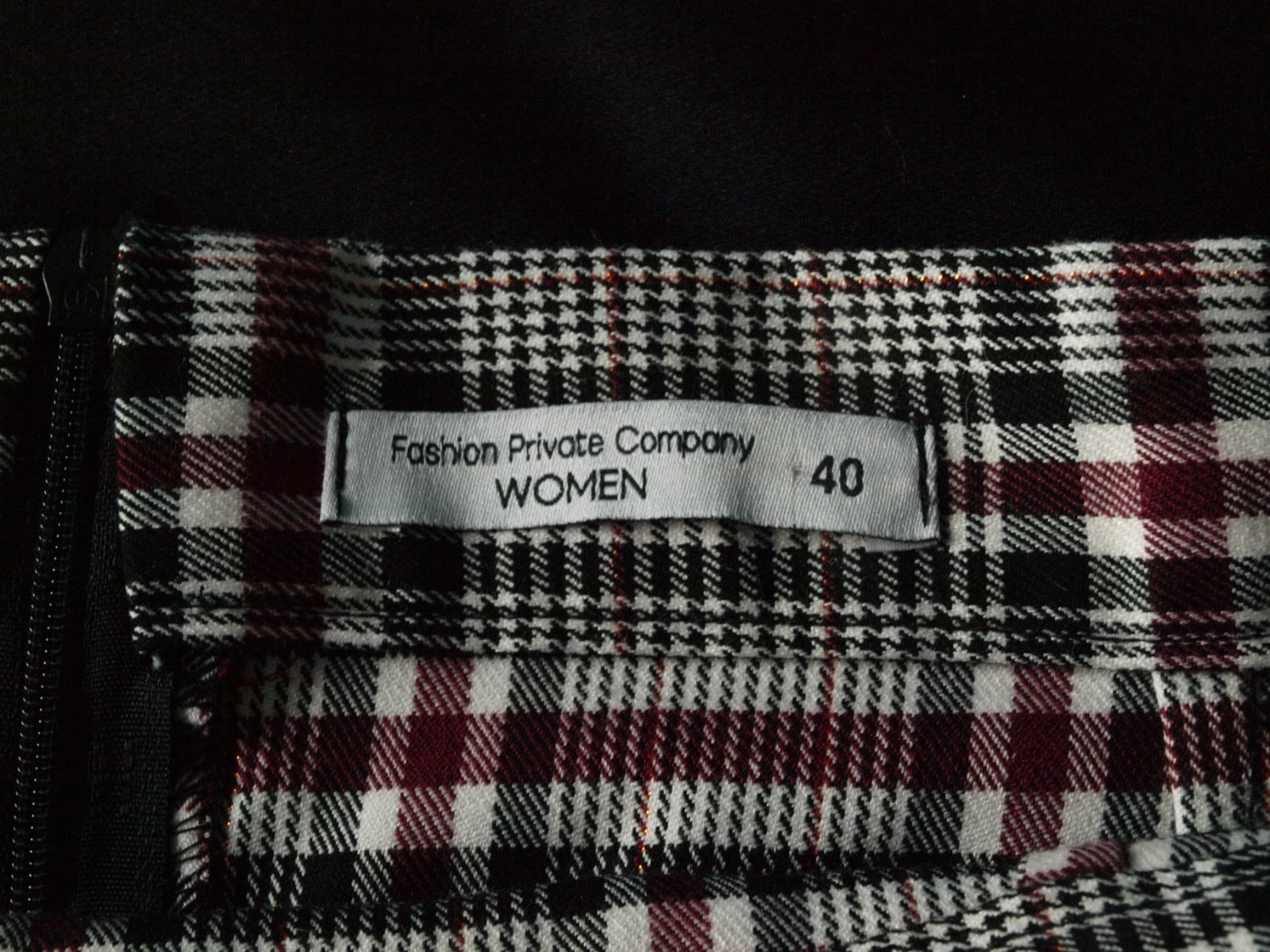 Jupe à carreaux – Fashion Private Company – taille L / 40 / 12 3