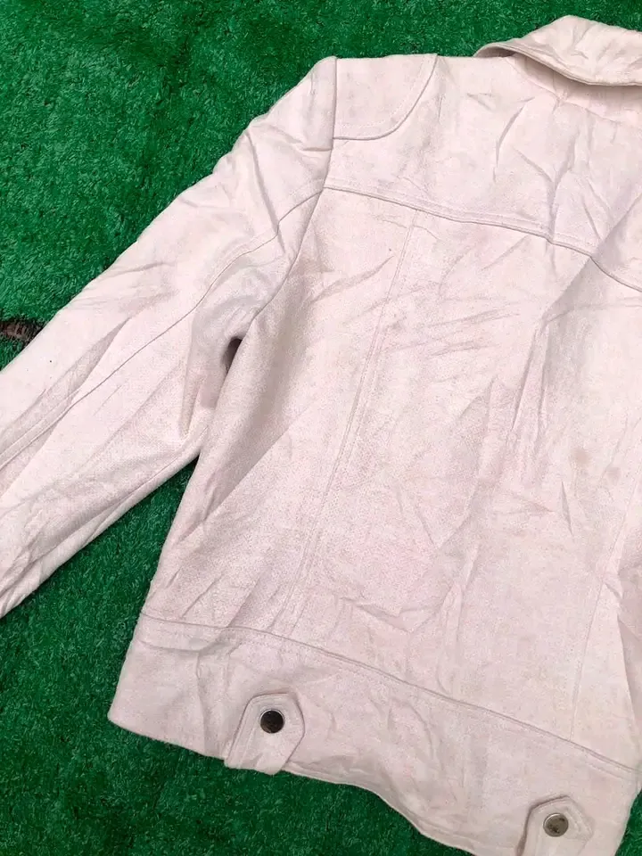 Veste lin blanc cassé vintage