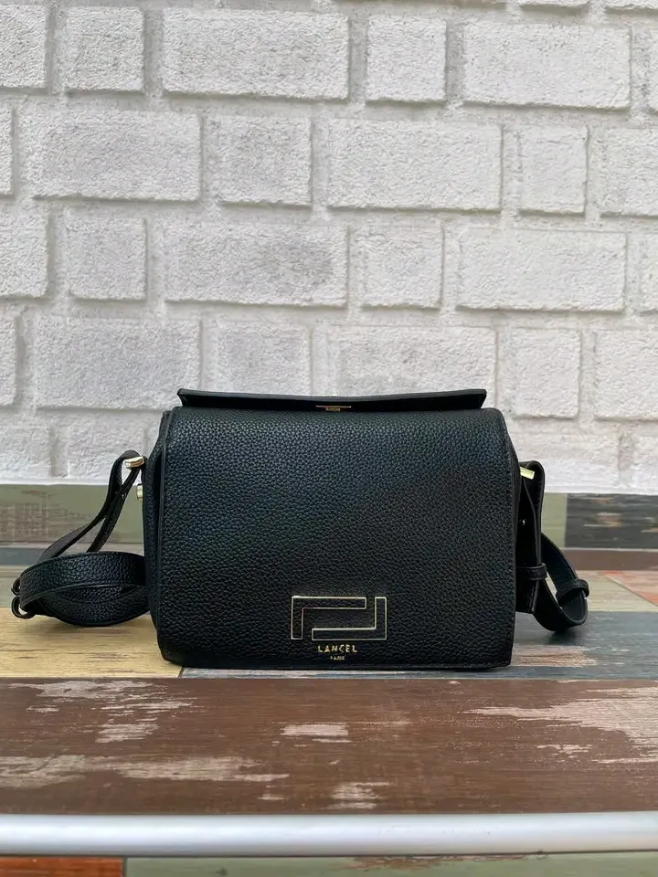 Sac à main bandoulière noir cuir