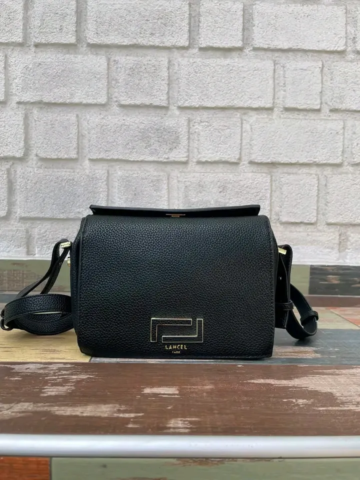Sac à main bandoulière noir cuir 3