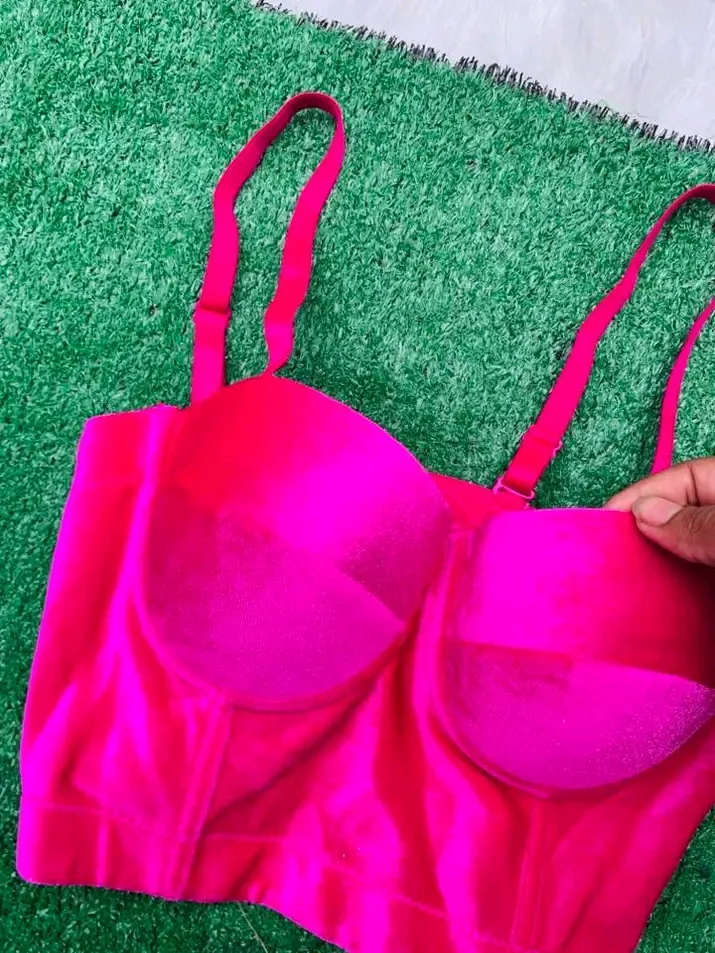 Soutien-gorge rose fluo bandeau 3