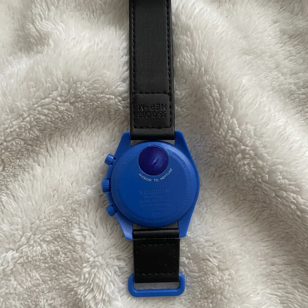Omega Speedmaster Chrono bleu automatique 4