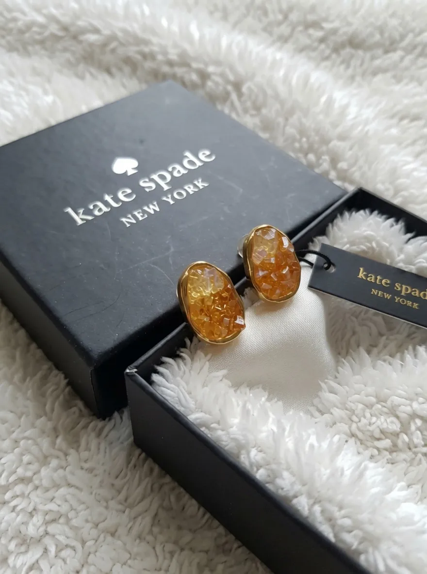 Boucles d'oreilles Kate Spade ambre