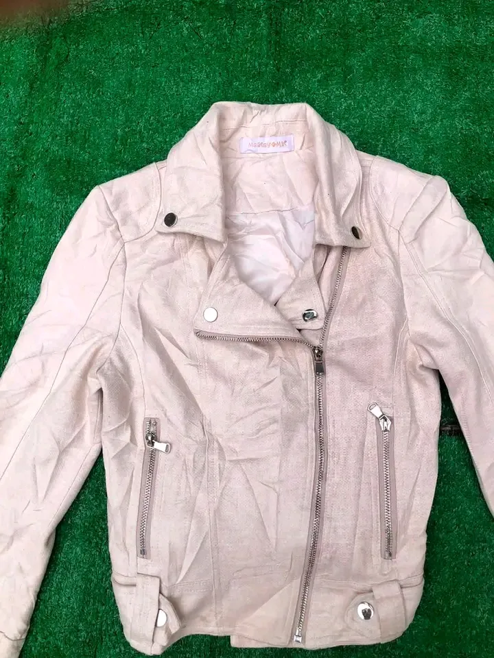 Veste lin blanc cassé vintage 3