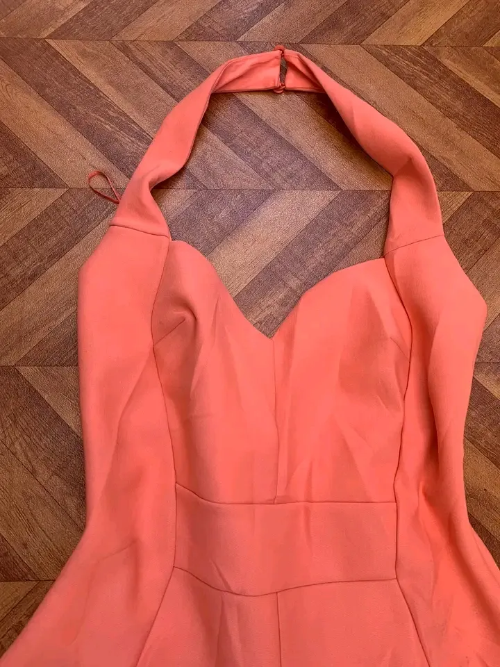 Robe de bain corail à fermeture éclair 2