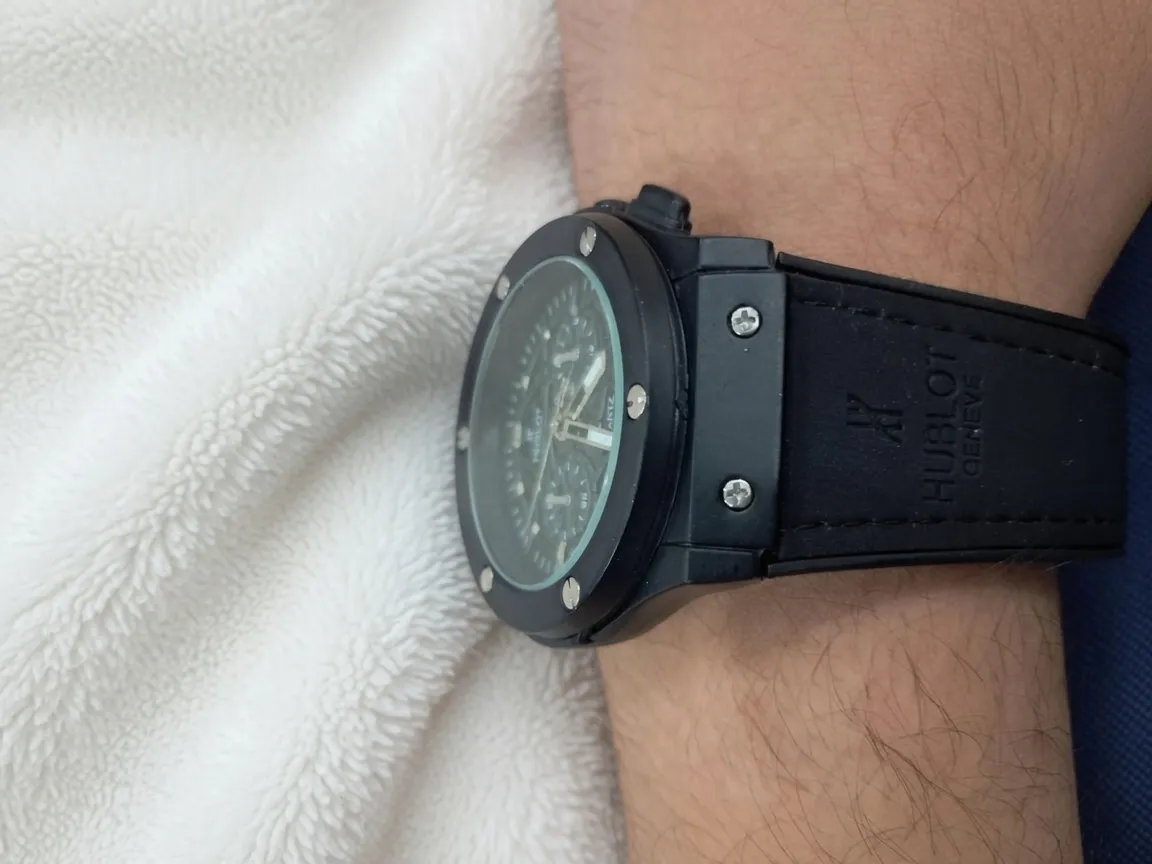 Montre chronographe cadran vert militaire 4