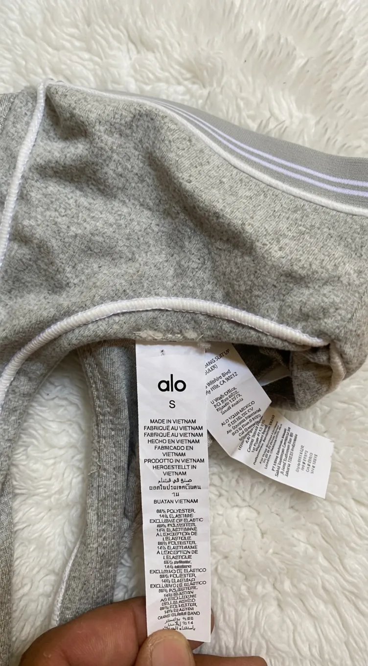 Legging alo yoga gris clair 4