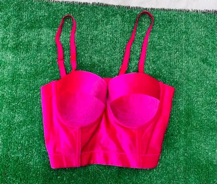 Soutien-gorge rose fluo bandeau 2