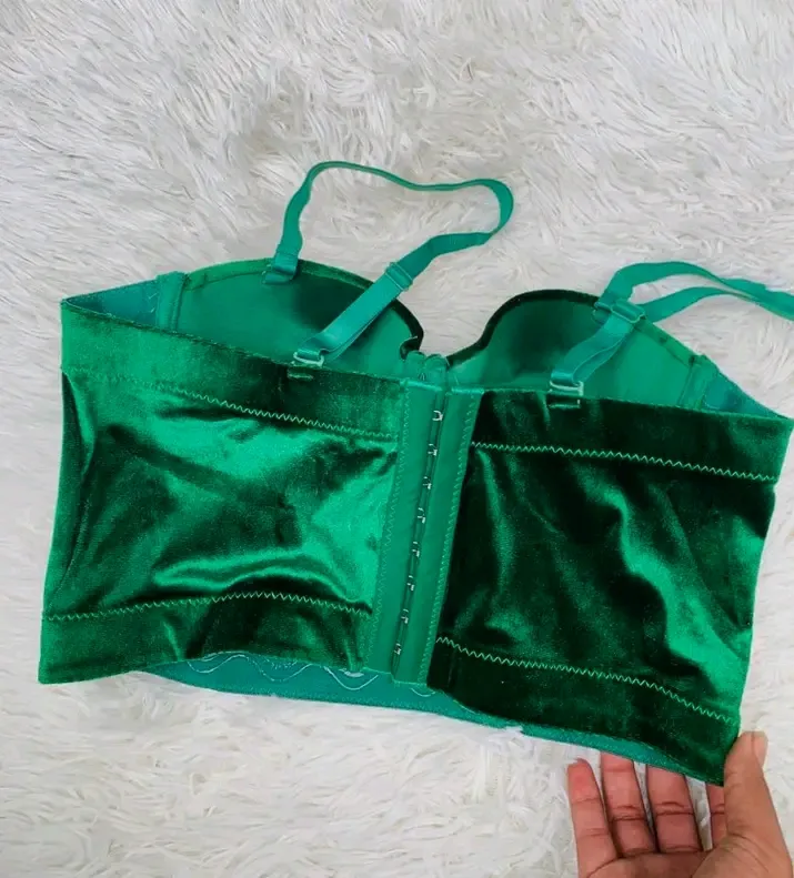 Soutien-gorge vert émeraude rembourré 2