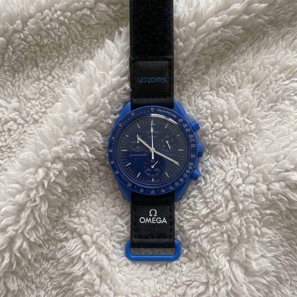 Omega Speedmaster Chrono bleu automatique 5