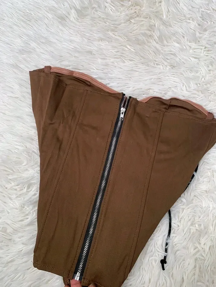 Corset bandeau marron chocolat 2