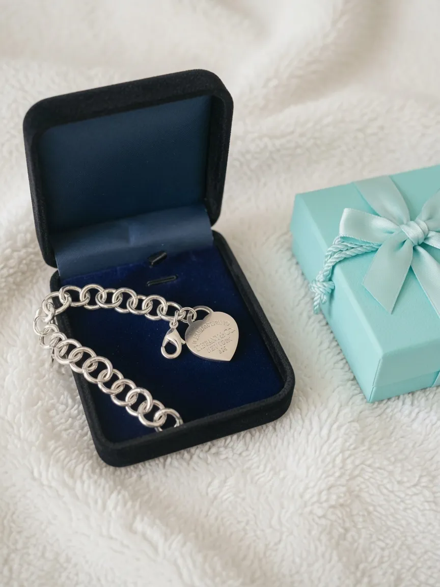 Bracelet Tiffany & Co cœur argenté 4