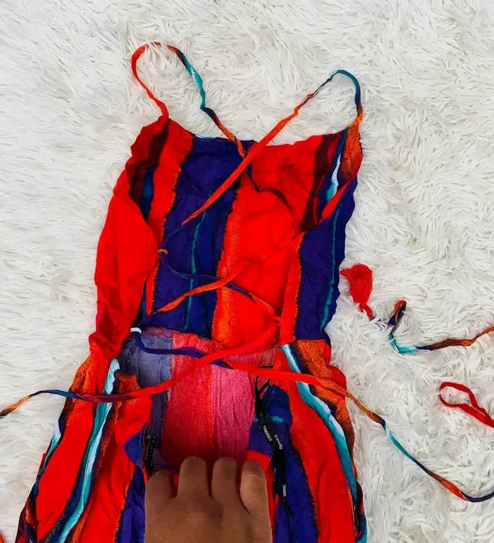 Combiné rouge bleu
