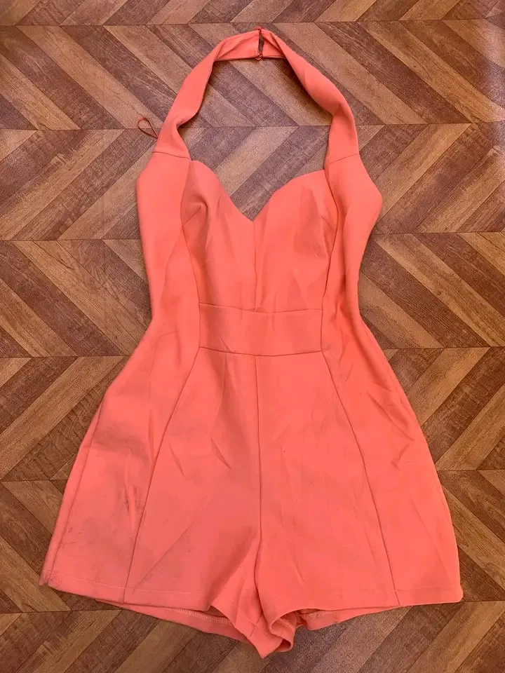 Robe de bain corail à fermeture éclair 3