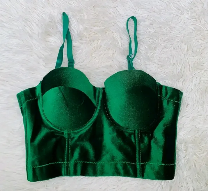 Soutien-gorge vert émeraude rembourré 3