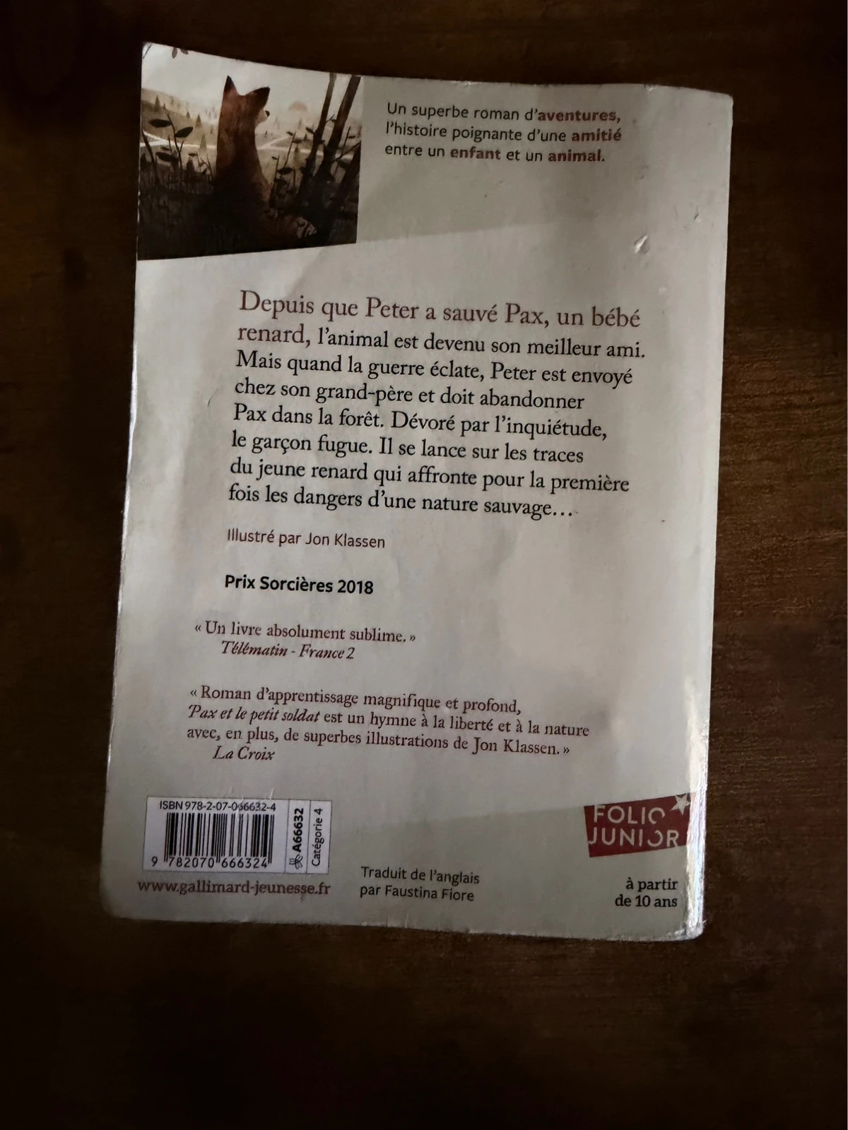 Pax et le petit soldat - Sara Pennypacker 2