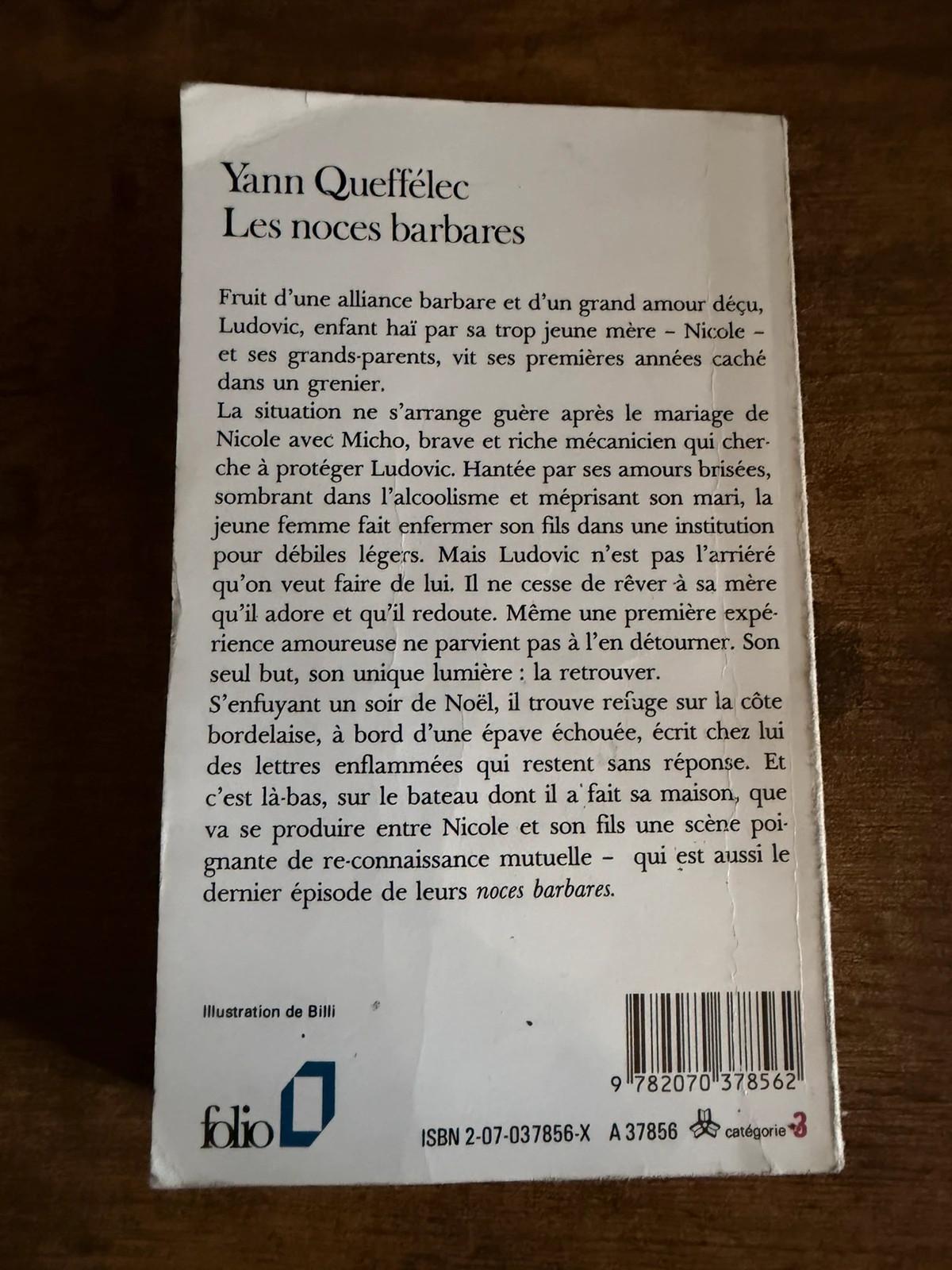 Yann Queffélec – Les noces barbares – Folio 3
