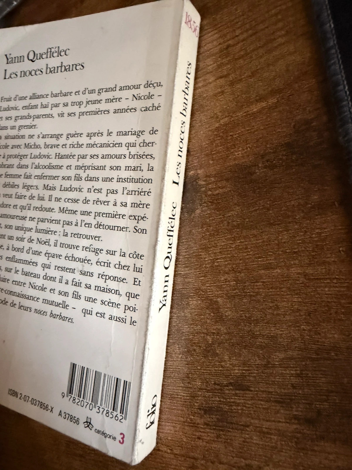 Yann Queffélec – Les noces barbares – Folio 4