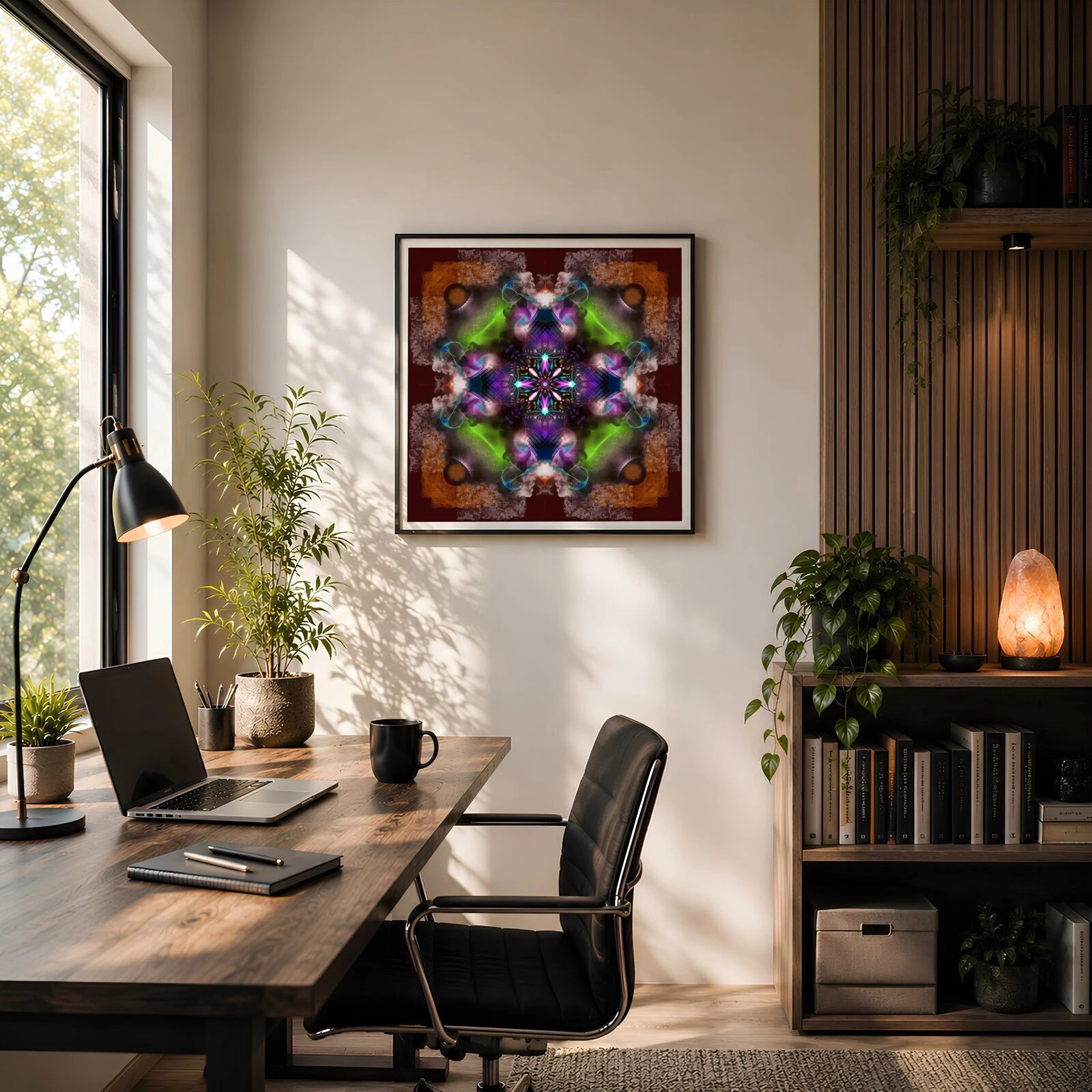 Poster mandala 29x29 cm, décoration intérieure zen art géométrique – Patdeouf 3