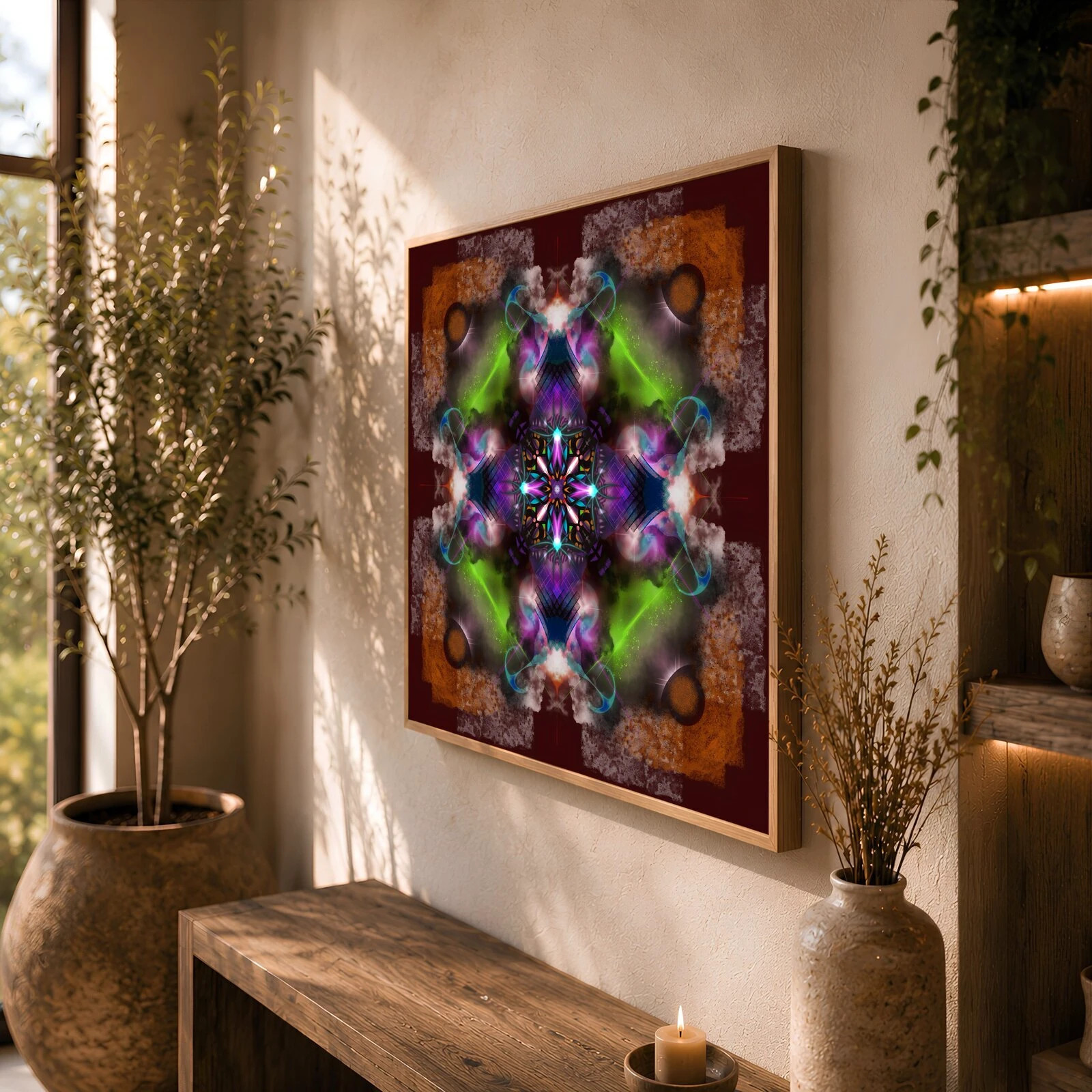 Poster mandala 29x29 cm, décoration intérieure zen art géométrique – Patdeouf 5