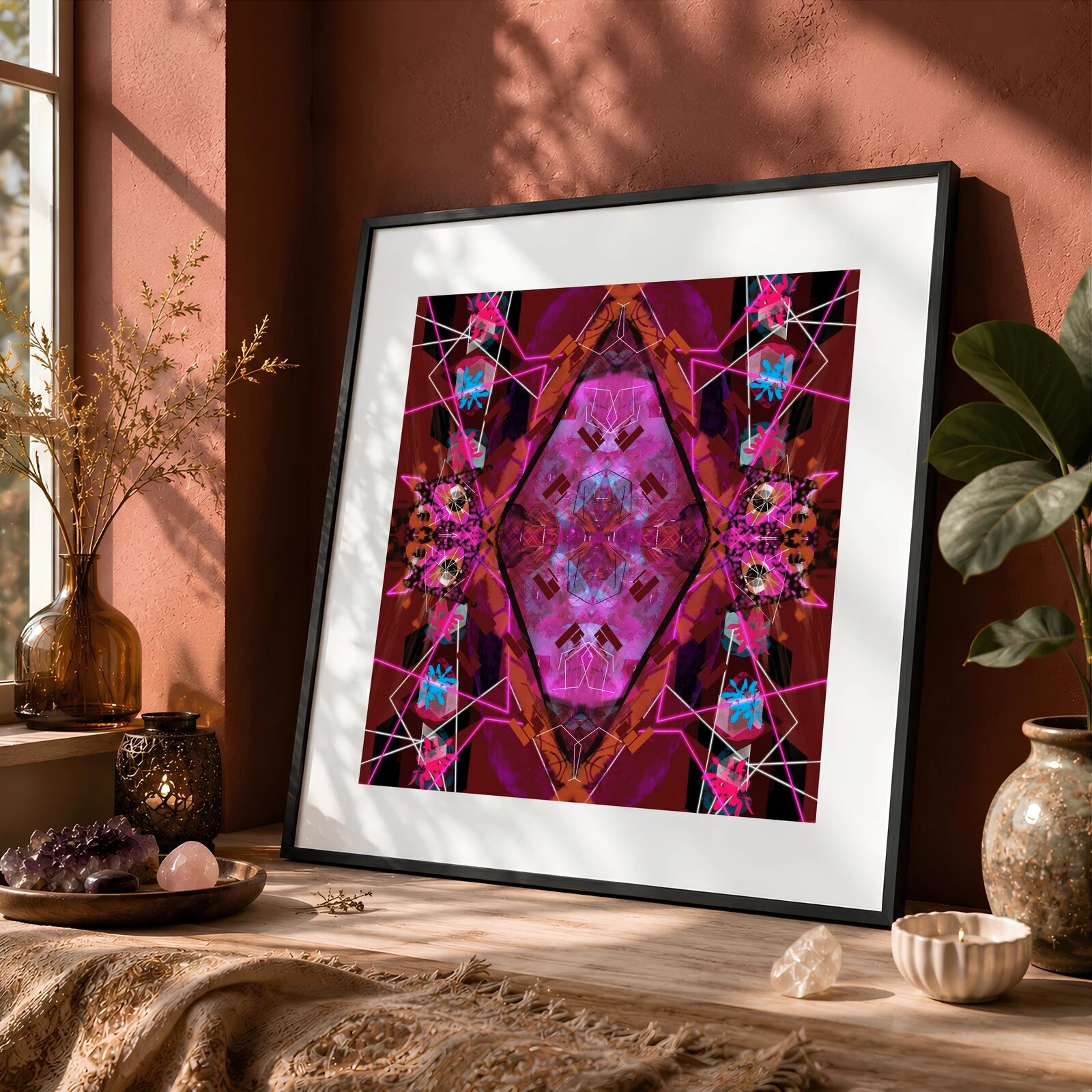 Tableau mandala zen méditation décoration intérieure 29x29 cm – Patdeouf 5