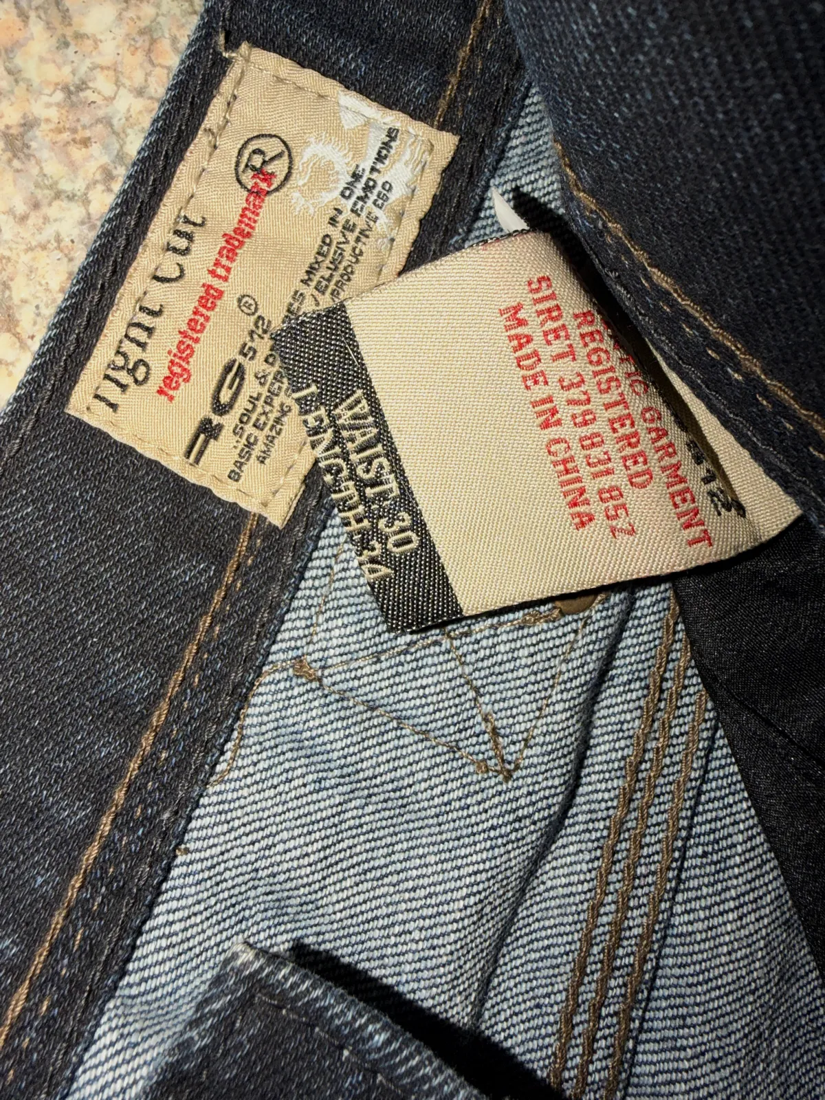 Jean RG512 W30 L34 - denim foncé – RG512 – taille M 4