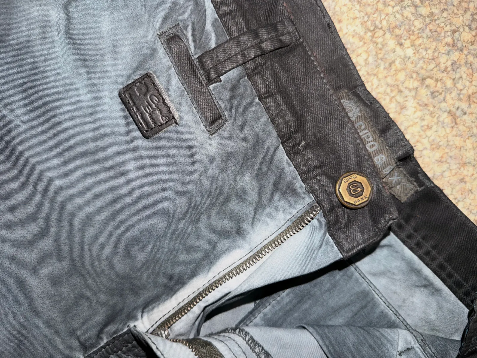 Jean CIPO & Baxx W28 L32 - noir/gris délavé – CIPO & Baxx – taille 38 4