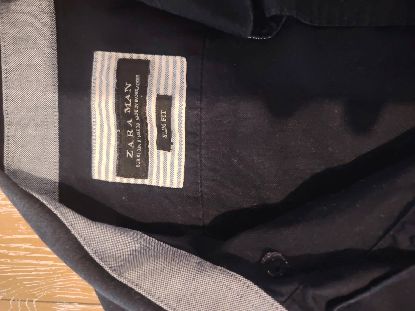 Zara Chemise Slim Noire Taille S – Zara Man – taille S 2