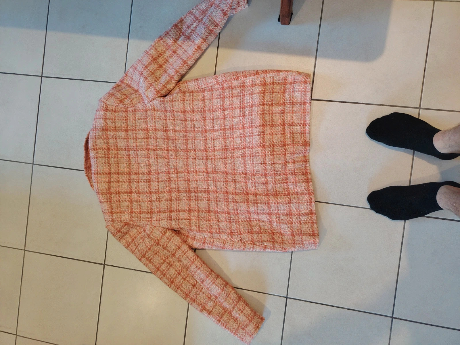 Veste Stradivarius à carreaux – Vintage Chic – taille L / 40 / 12 3