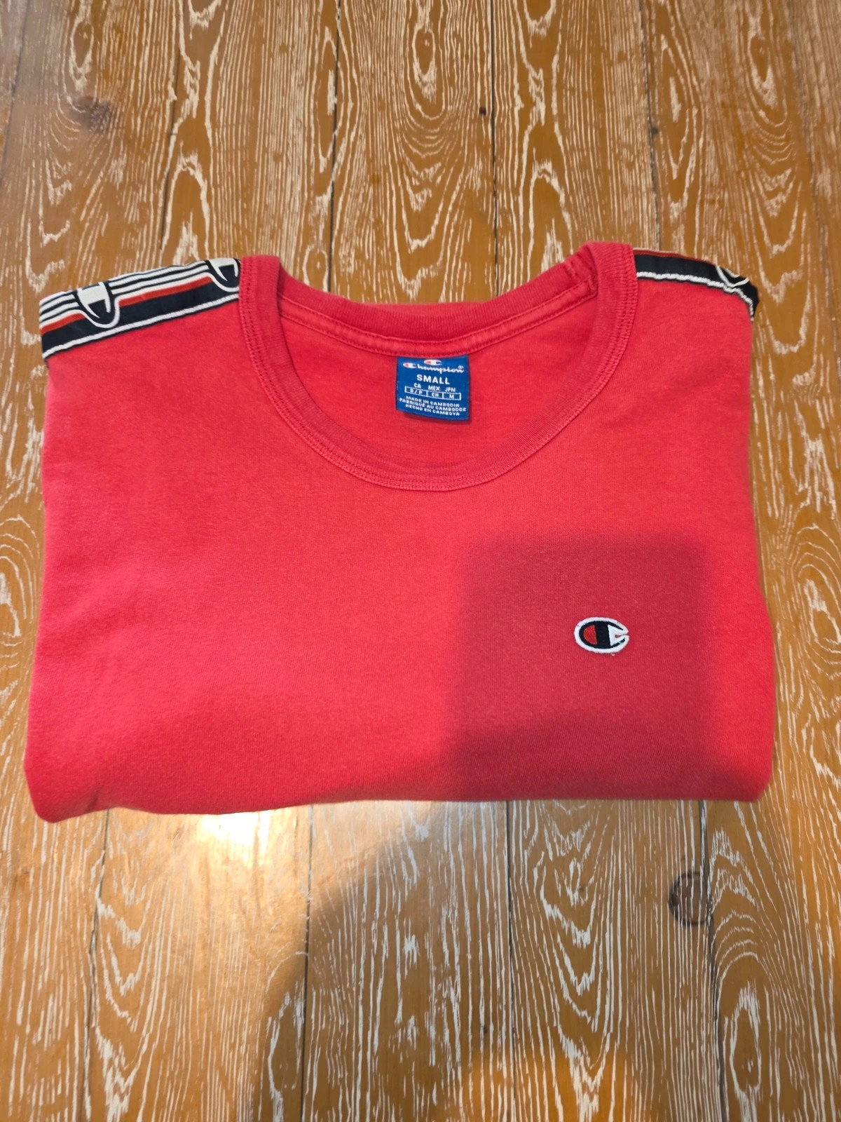 T-shirt Champion à bandes logotées