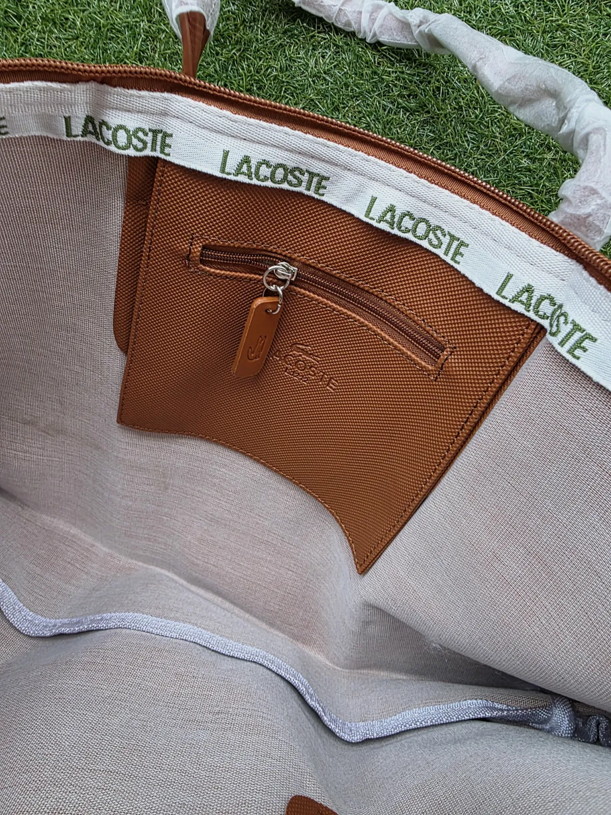 Sac Lacoste taille L marron – Lacoste 3
