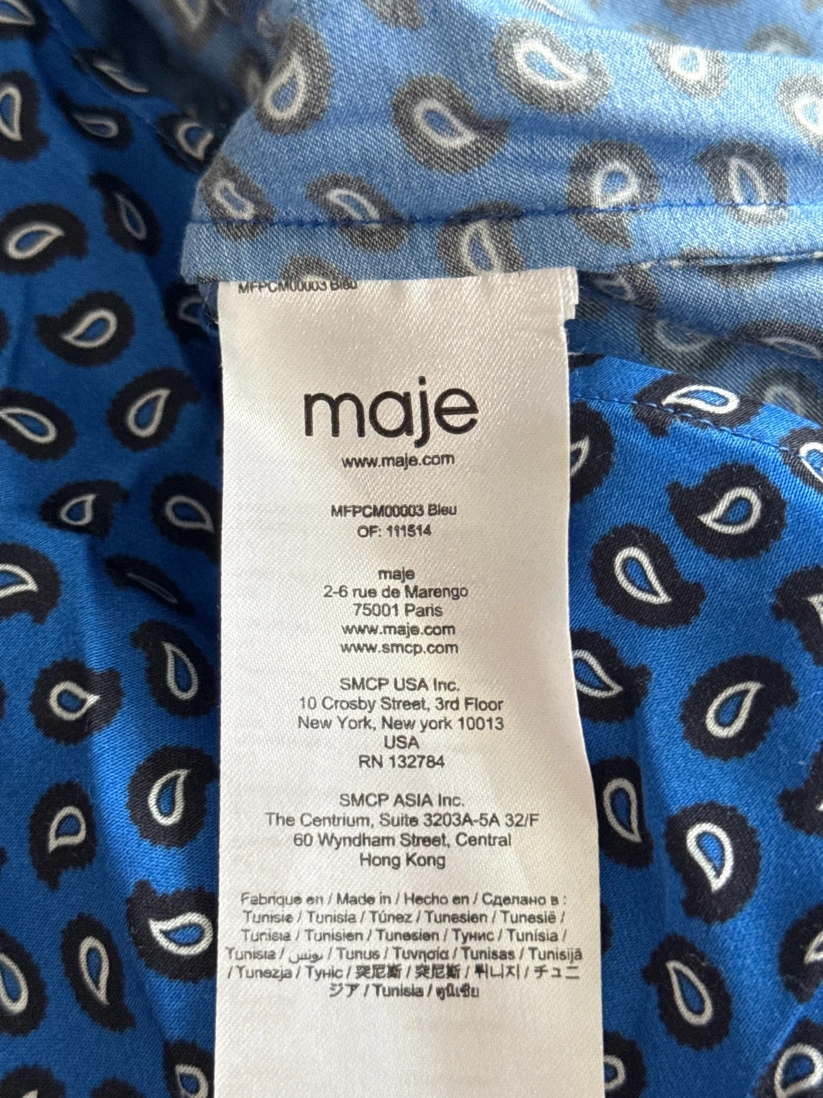 🩶 Chemise Maje – Maje – taille S / 36 / 8 5