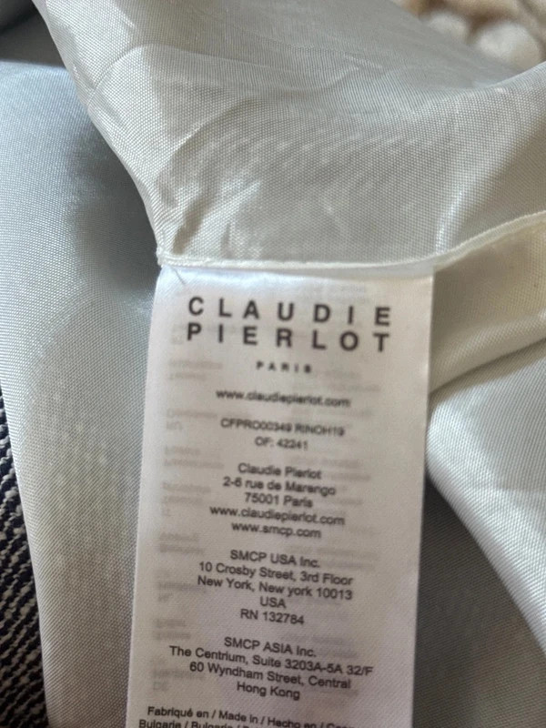 🧢 Robe Claudie pierlot – Claudie Pierlot – taille S / 36 / 8 5