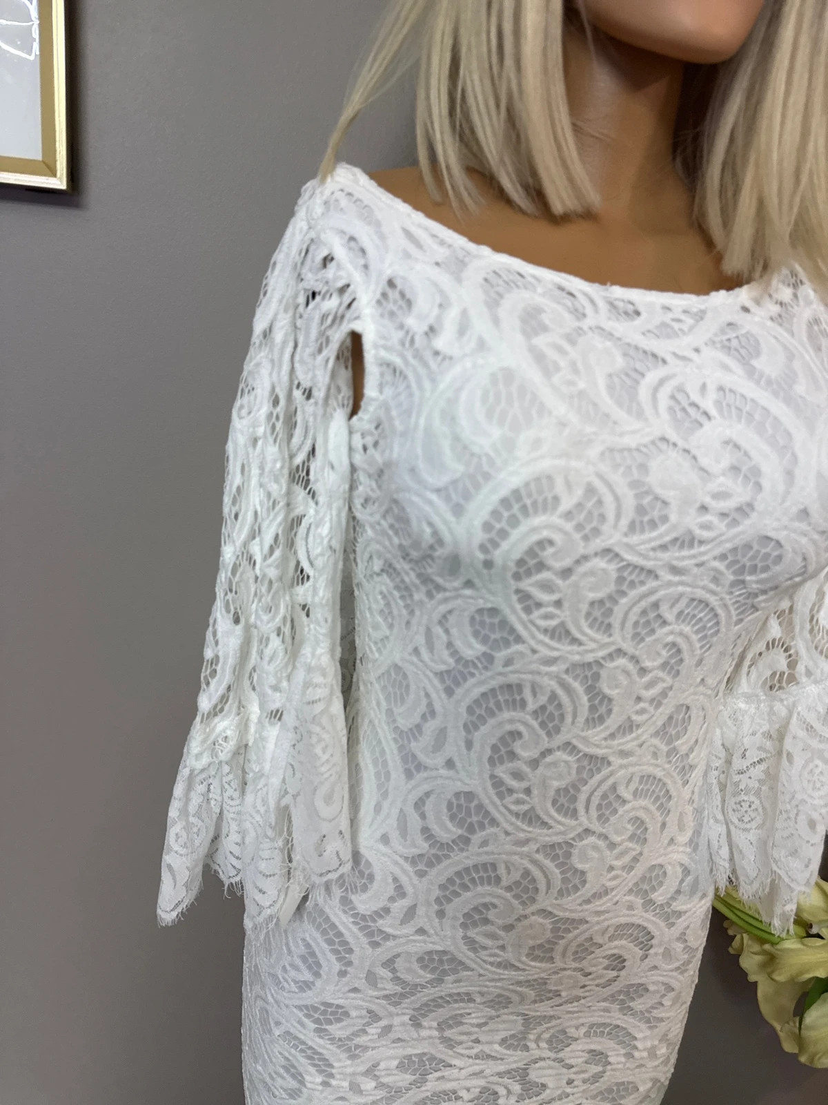 Robe rectro et icone – Point Mariage – taille S / 36 / 8 2