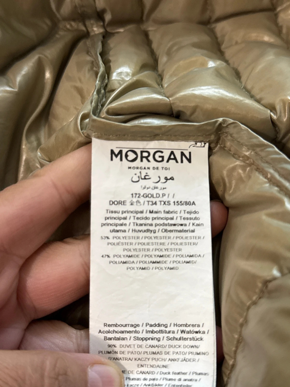 🍋 Doudoune Morgan – Morgan – taille S / 36 / 8 5