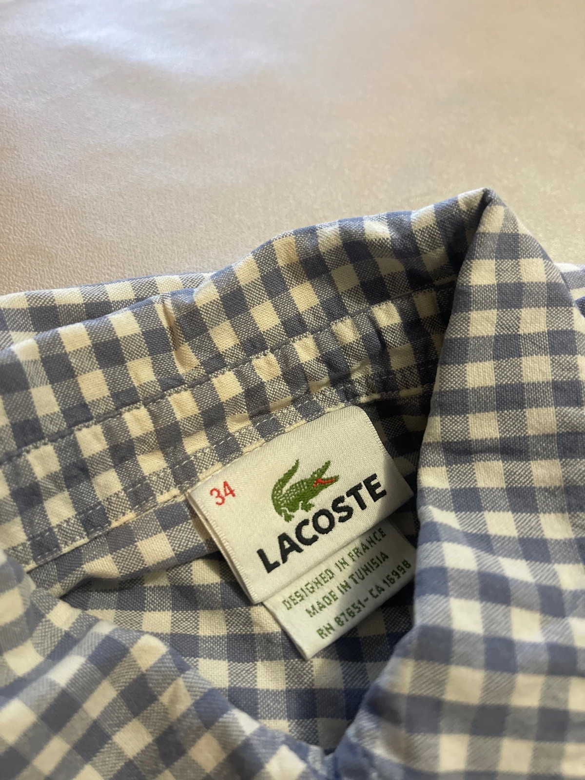 🟫 Chemise Lacoste – Lacoste – taille XS / 34 / 6 4