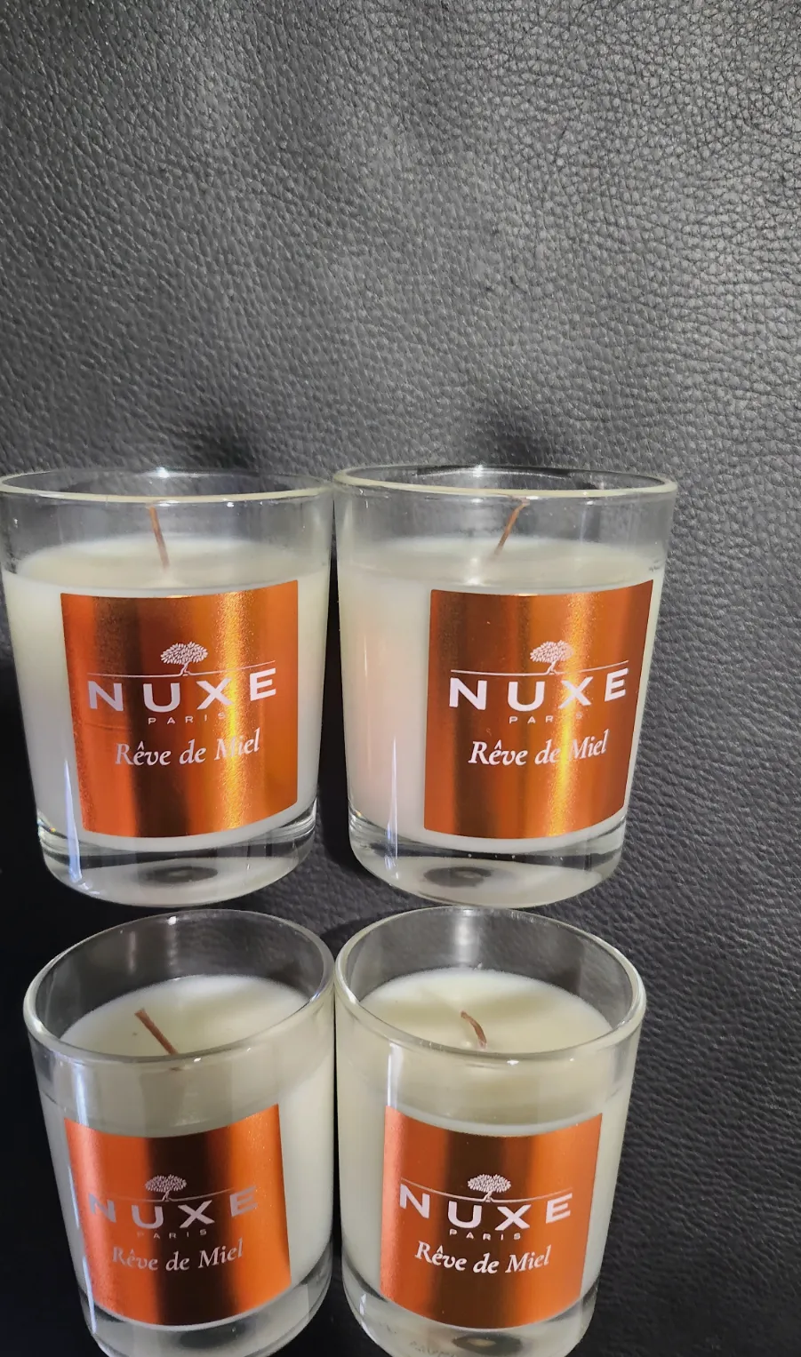 Lot de 4 Bougies Nuxe parfum rêve de miel – Nuxe 3