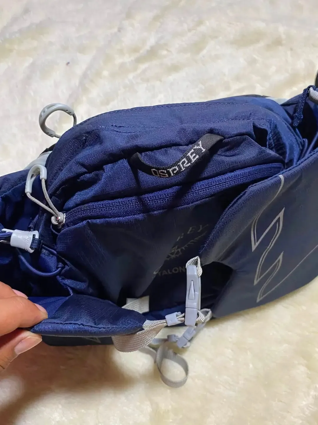 Sac banane sport bleu marine 2