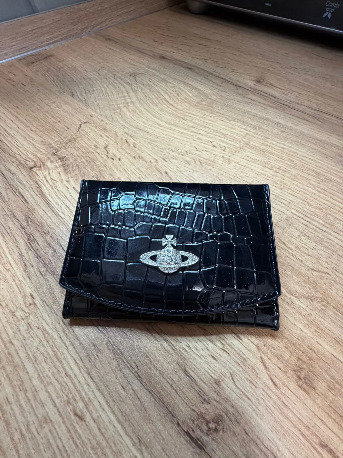 Portefeuille Vivienne Westwood noir crocodile 4