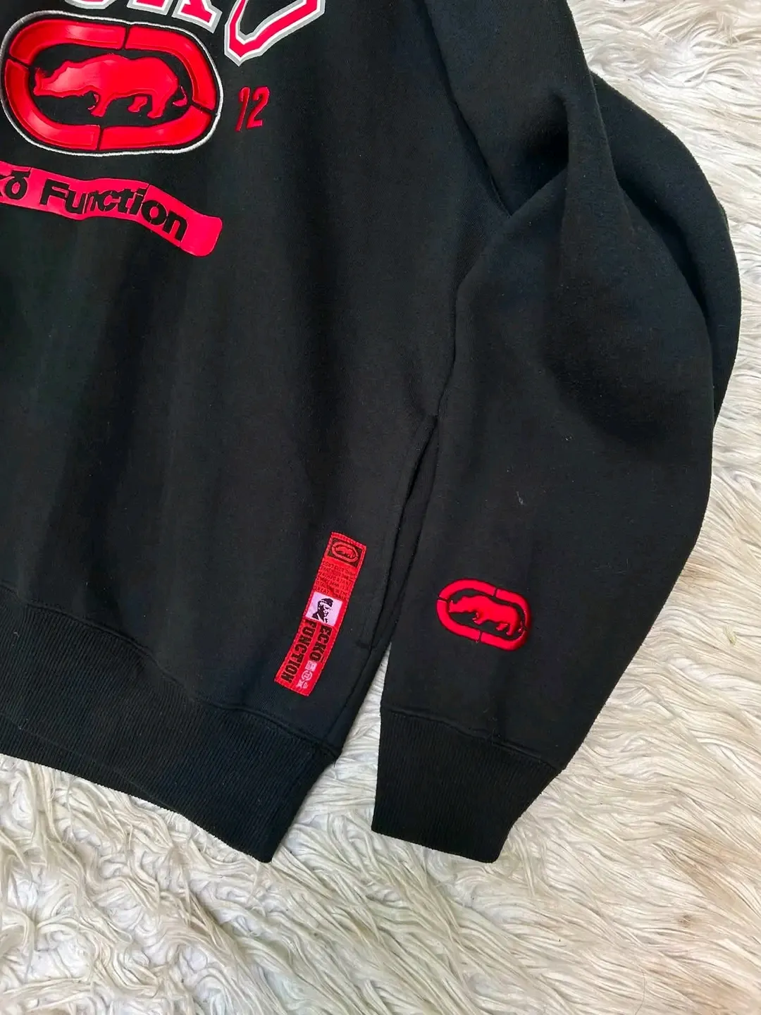 Ecko Unltd Black Red Function Hoodie 2