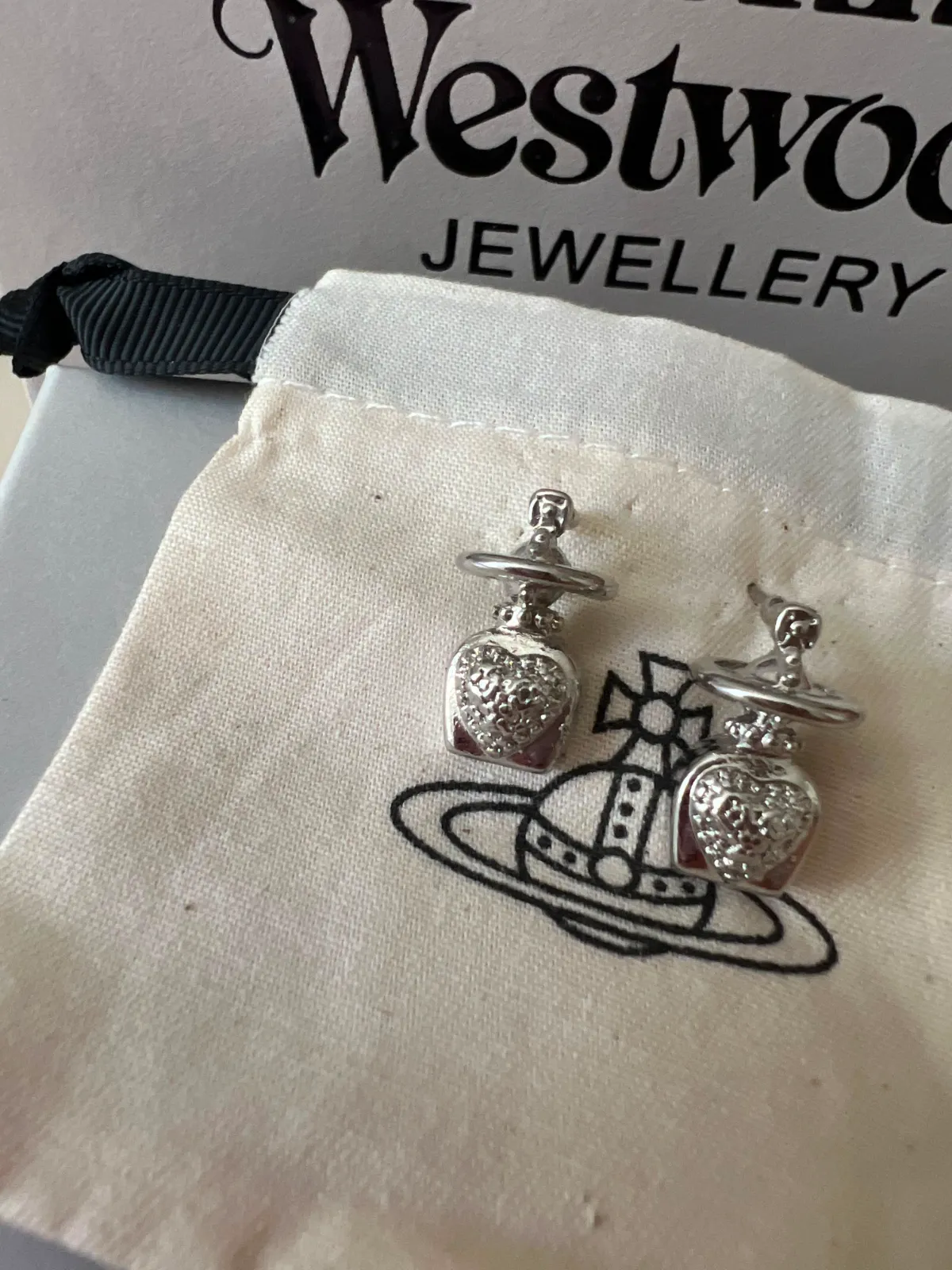 Boucles d'oreilles Vivienne Westwood orb argent 3
