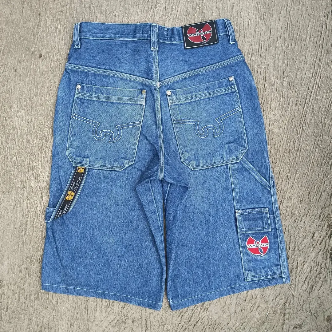 Short en jean bleu délavé 3