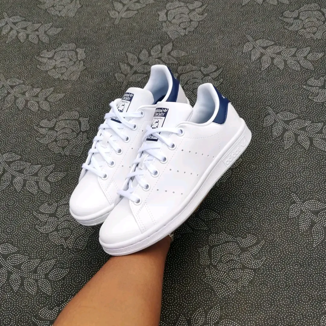 Adidas Stan Smith white navy sneakers 2
