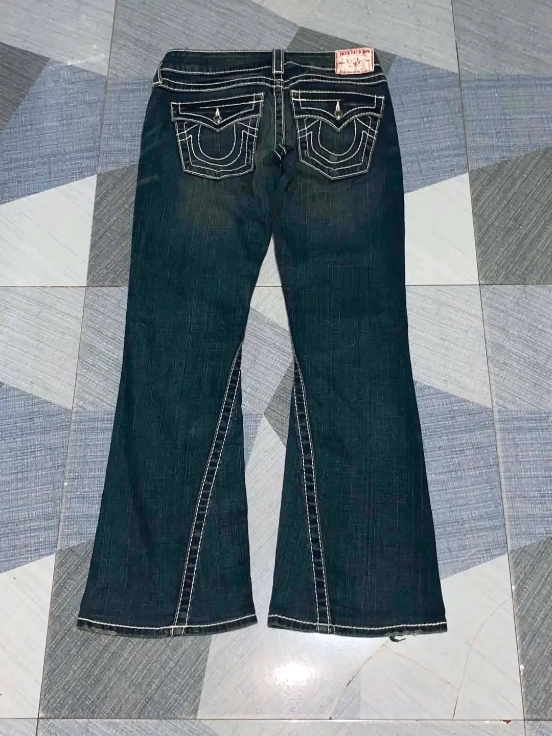 Jean bootcut brut délavé femme 2